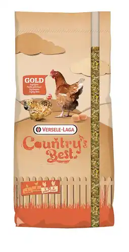 Pets Place Versele-Laga Country`s Best Gold 4 Mix Kip-Graan Met Legkorrel - Droogvoer - 20 kg aanbieding