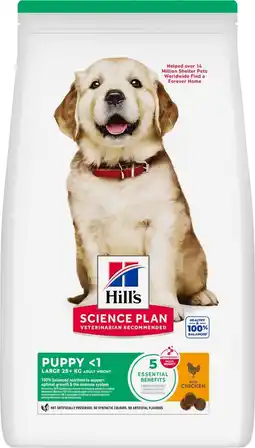 Pets Place Hill's Science Plan Large Breed Puppy - Hondenbrokken - Kip 2,5 kg aanbieding