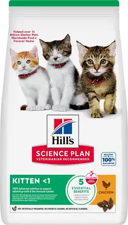 Pets Place Hill's Science Plan Kitten - Kattenbrokken - Kip 1,5 kg aanbieding