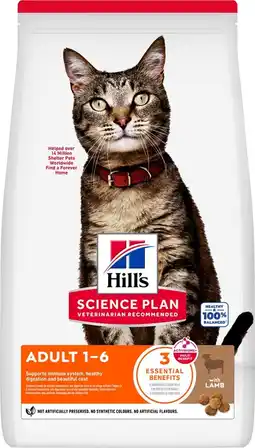 Pets Place Hill's Science Plan Adult - Kattenbrokken - Lam 1,5 kg aanbieding