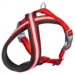Pets Place Adori Nylon Soft Harnas Cross - Harnas - Rood&Reflecterend XS aanbieding