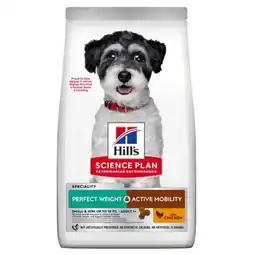 Pets Place Hill's Science Plan Perfect Weight & Active Mobility Small & Mini - Hondenbrokken - Kip 1,5 kg aanbieding