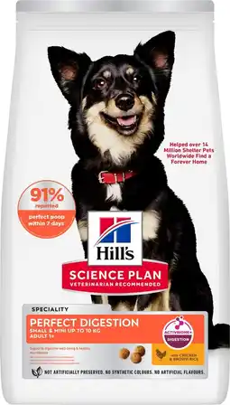 Pets Place Hill's Science Plan Perfect Digestion Small & Mini Adult - Hondenbrokken - 1,5 kg aanbieding