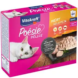 Pets Place Vitakraft Poésie Multipack Deli Sauce Vlees Pouch - Natvoer - 6x85 g Kip&Kalkoen aanbieding