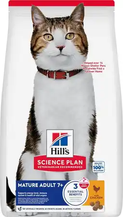 Pets Place Hill's Science Plan Mature Adult - Kattenbrokken - Kip 3 kg aanbieding