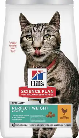 Pets Place Hill's Science Plan Perfect Weight Adult - Kattenbrokken - 1,5 kg aanbieding