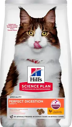 Pets Place Hill's Science Plan Perfect Digestion Adult - Kattenbrokken - 1,5 kg aanbieding