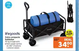 Albert Heijn Lifegoods Extra Compacte Bolderkar aanbieding