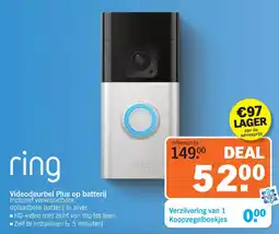 Albert Heijn Ring Videodeurbel Plus op Batterij aanbieding
