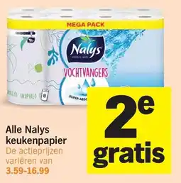 Albert Heijn Alle Nalys Keukenpapier aanbieding