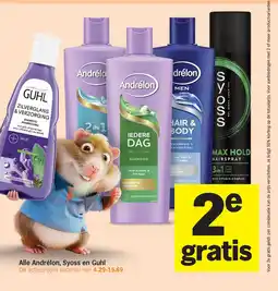 Albert Heijn Alle Andrélon, Syoss en Guhl aanbieding