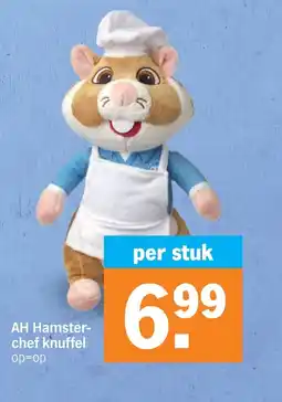 Albert Heijn AH Hamster Chef Knuffel aanbieding