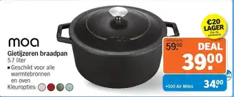 Moa Gietijzeren Braadpan