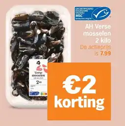 Albert Heijn AH Verse Mosselen aanbieding