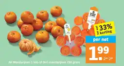 Albert Heijn AH Mandarijnen of Orri Mandarijnen aanbieding