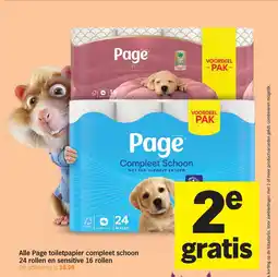 Albert Heijn Alle Page toiletpapier compleet schoon aanbieding