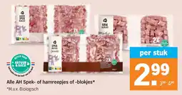Albert Heijn Alle AH Spek of Hamreepjes of Blokjes aanbieding