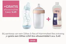 Prenatal Difrax lovi eco afwasmiddel aanbieding