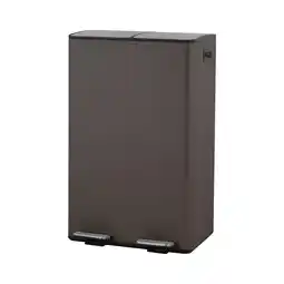 Wehkamp NOUS Living prullenbak - afvalscheiding - (30L + 30L + 3L) - mat bruin aanbieding