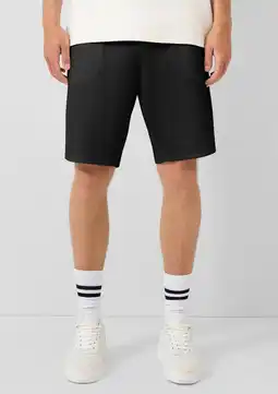 Wehkamp QS regular sweatshort zwart aanbieding