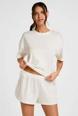 Wehkamp Hunkemöller shortama wit aanbieding