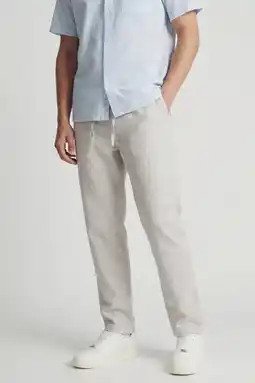 Wehkamp JACK & JONES PANTS STUDIO JPSTKANE relaxed casual broek met linnen beige aanbieding