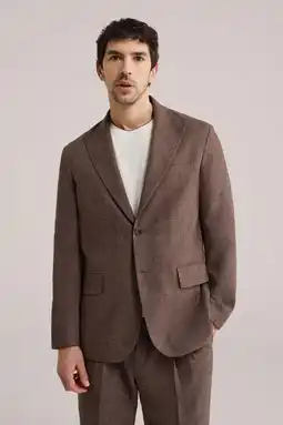 Wehkamp WE Fashion colbert met linnen bruin aanbieding