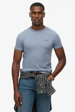 Wehkamp Superdry slim T-shirt blauw aanbieding