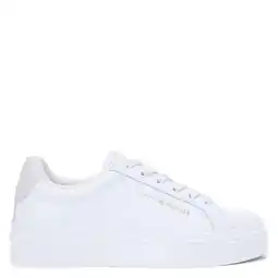 Wehkamp Tommy Hilfiger leren sneakers wit aanbieding
