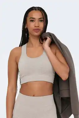 Wehkamp ONLY PLAY sport-bh light support - beige aanbieding