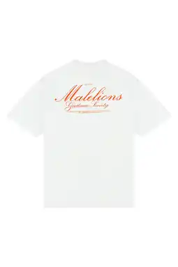 Wehkamp Malelions oversized T-shirt met backprint wit aanbieding