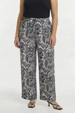 Wehkamp YOEK viscose broek Plus Size - grijs aanbieding