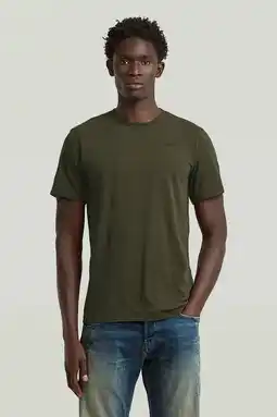 Wehkamp G-STAR slim T-shirt donkergroen aanbieding