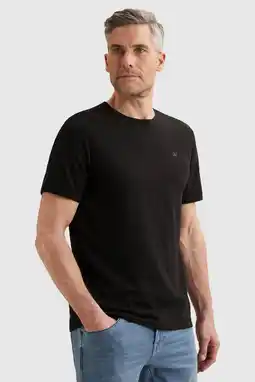 Wehkamp Vanguard regular T-shirt fijn gebreid zwart aanbieding