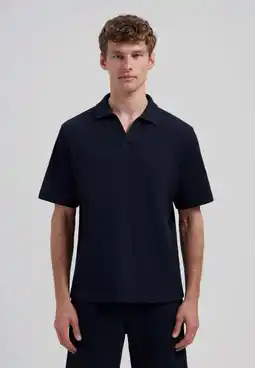 Wehkamp Dstrezzed regular polo donkerblauw aanbieding