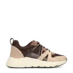 Wehkamp POSH by Poelman chunky sneakers bruin/beige aanbieding