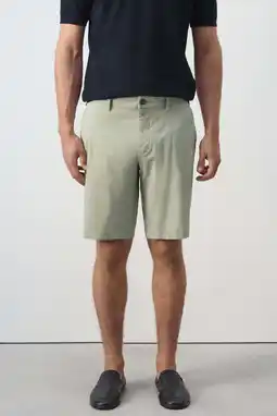 Wehkamp Mango Man slim fit chino short - groen aanbieding