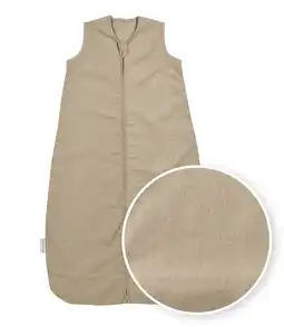 Wehkamp Meyco linnen baby slaapzak Studio Collection Taupe aanbieding