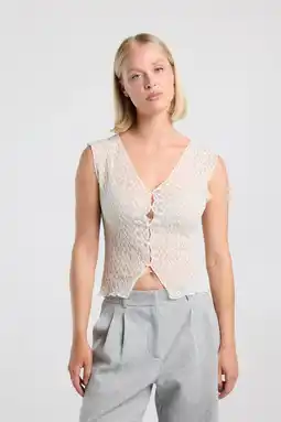 Wehkamp America Today top - ecru aanbieding