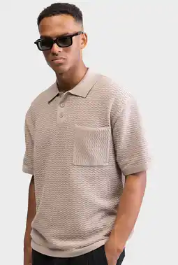 Wehkamp Redefined Rebel polo gebreid beige aanbieding