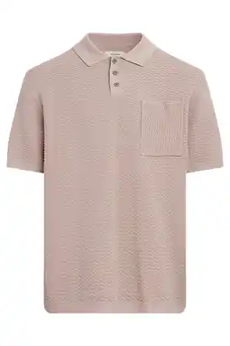 Wehkamp Redefined Rebel polo gebreid beige aanbieding