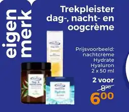 Trekpleister Trekpleister dag-, nacht- en oogcrème aanbieding
