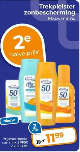 Trekpleister Trekpleister zonbescherming aanbieding
