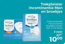 Trekpleister Trekpleister incontinentie Men en broekjes aanbieding