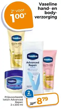 Trekpleister Vaseline hand- en body- verzorging aanbieding