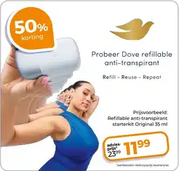 Trekpleister Probeer dove refillable anti-transpirant aanbieding