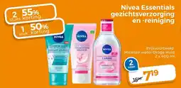 Trekpleister Nivea essentials gezichtsverzorging en reiniging aanbieding