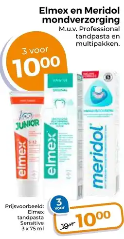 Trekpleister Elmex en Meridol mondverzorging aanbieding