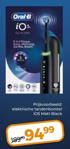 Trekpleister Elektrische tandenborstel i05 matt black aanbieding