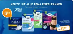 Trekpleister Keuze uit alle tena enkelpakken aanbieding